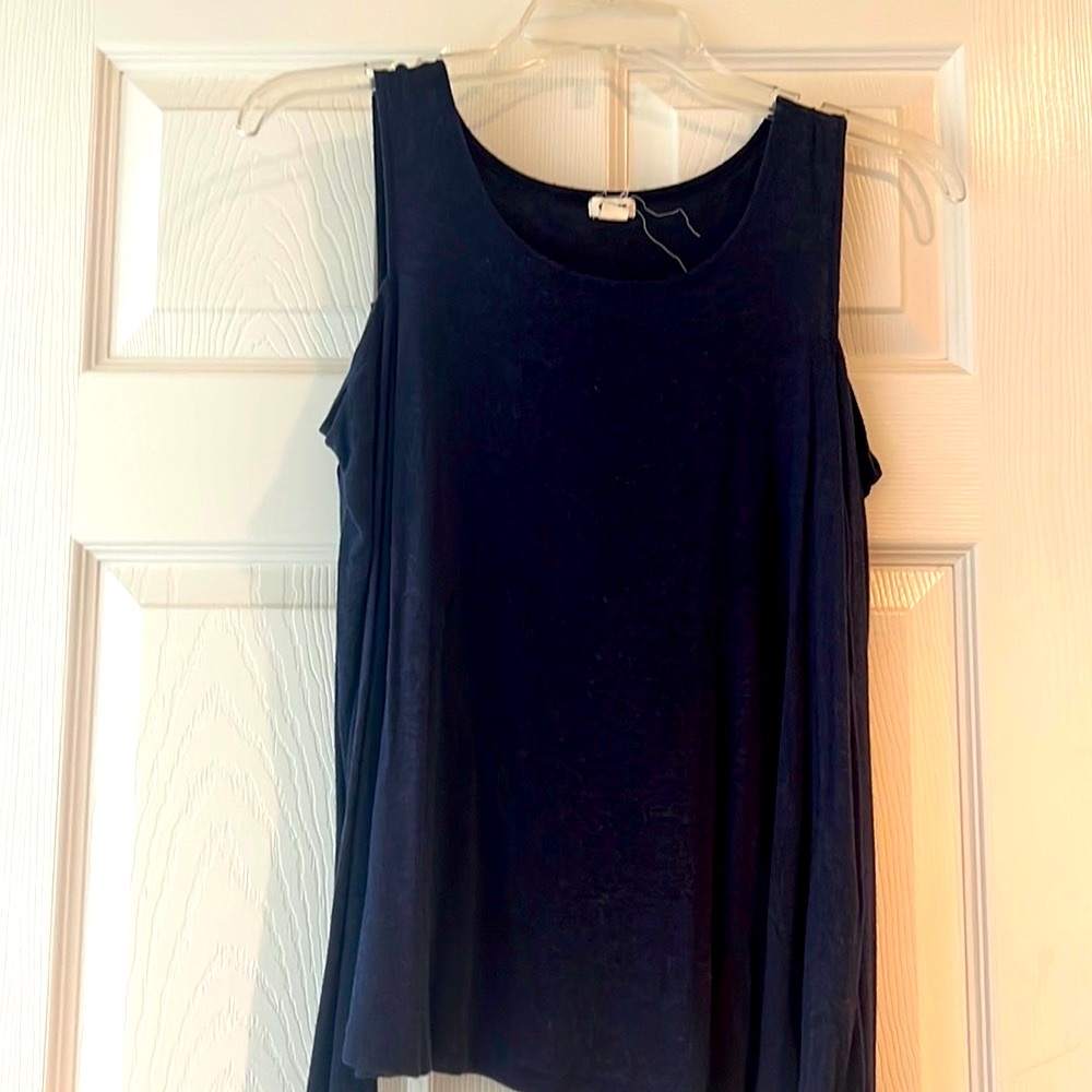 Garage open cold shoulder Long Sleeve Shirt